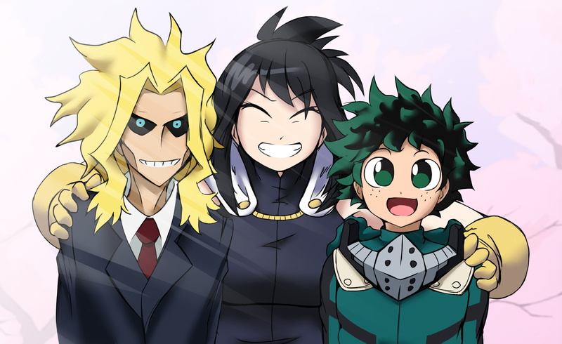 My Hero Academia, Nana Shimura, All Might, Izuku Midoriya, Anime, 1080P, Toshinori Yagi