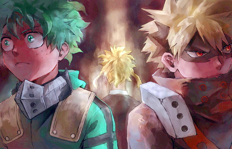 Anime, 1080P, My Hero Academia, All Might, Toshinori Yagi, Izuku Midoriya, Katsuki Bakugou