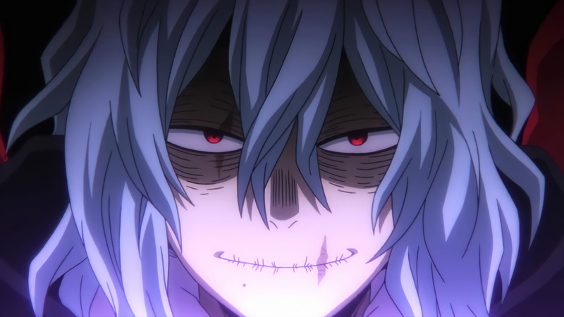 Anime screenshot, 2K, scars, red eyes, long hair, villain, Shigaraki Tomura, Boku no Hero Academia