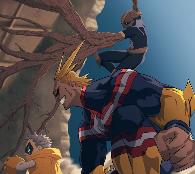 My Hero Academia, Sorahiko (My Hero Academia), 1080P, Shinji Nishiya, Toshinori Yagi, All Might, Anime