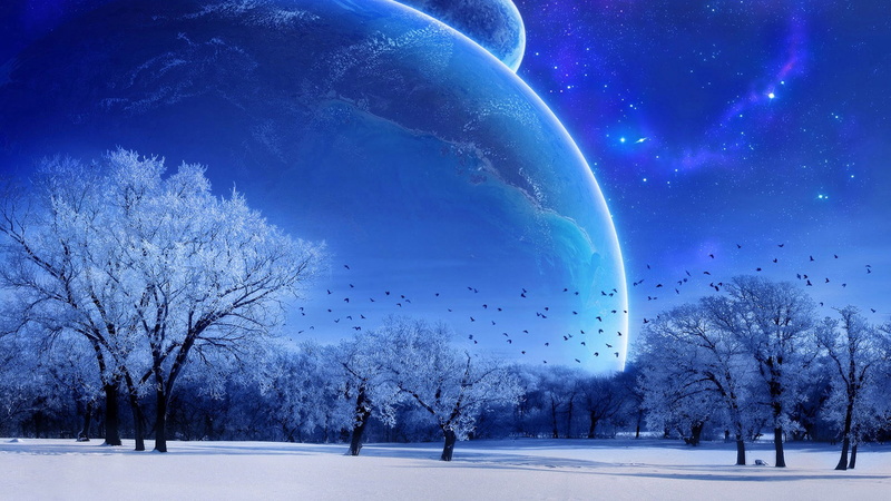 travel destinations, plant, sky, bare tree, winter, cold temperature, built structure, tree, outdoors, space theme background images, people, snow, scenics - nature