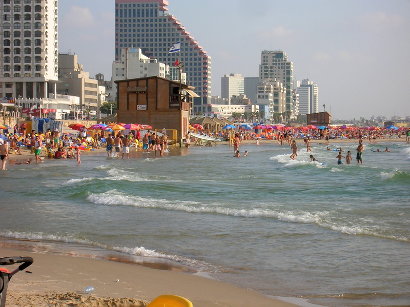 aviv, architecture, travel Destinations, wave, sand, holiday, fun, editorial, land, group of people, large group of people, crowd, photos, sea, real people