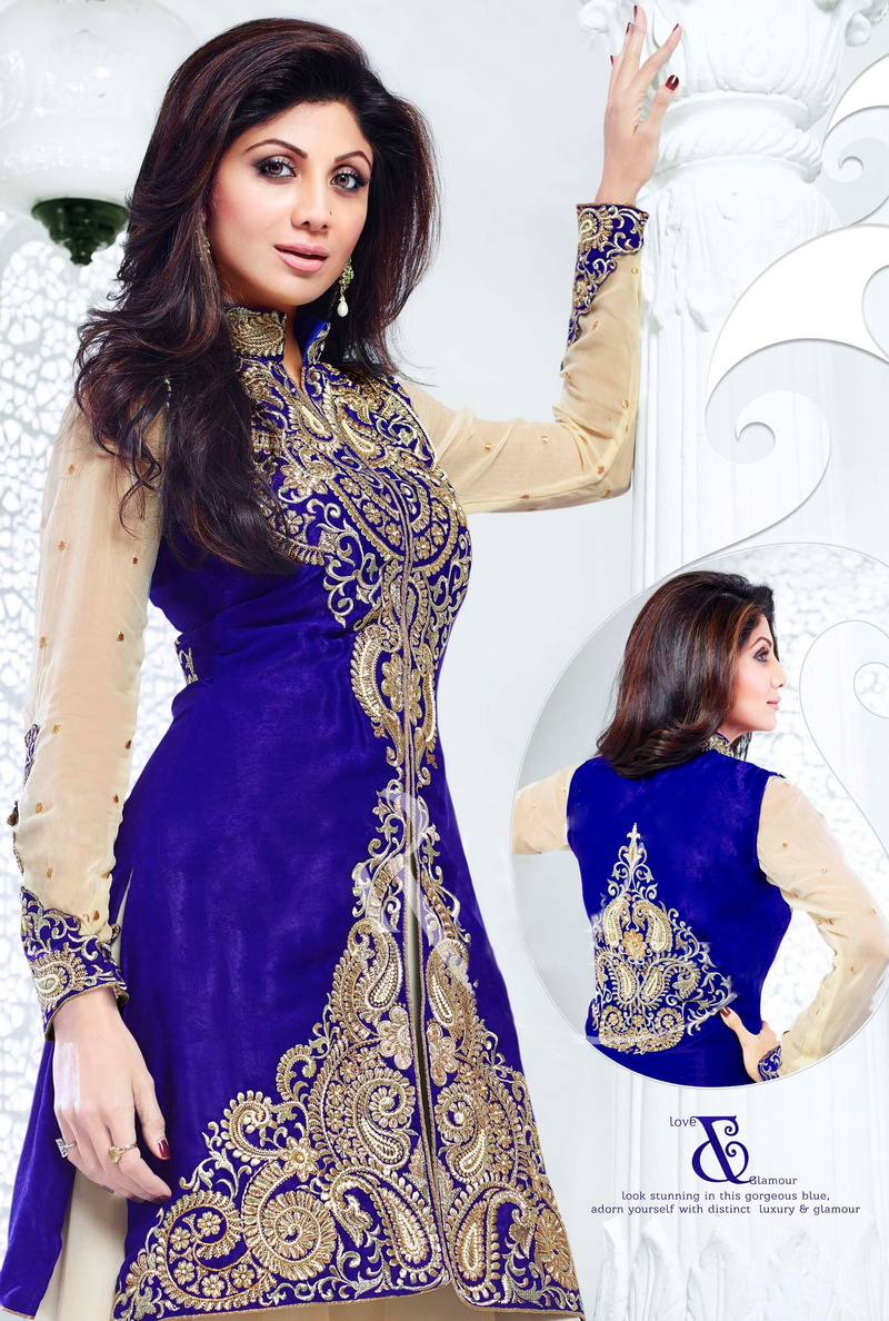 shetty, blue, 2K, dress, shilpa