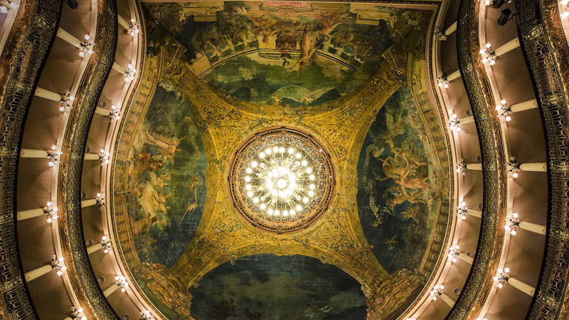 Brazil, Manaus, hall, 1080P, the ceiling, Teatro Amazonas