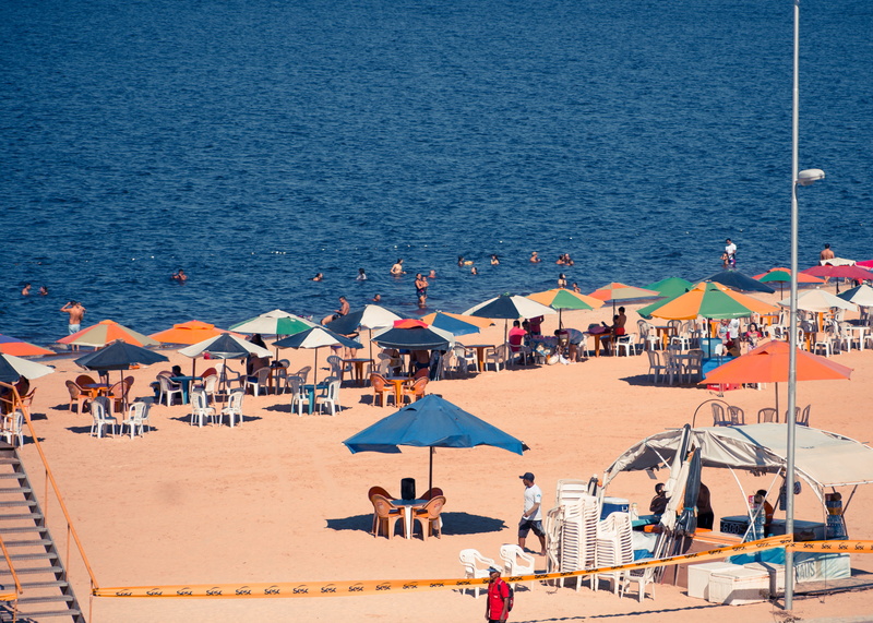crowd, shade, 4K, nature, sand, beach, umbrella, real people, manaus, adult, amazonas, sea, leisure activity, blackpoint, brazil, group of people, river