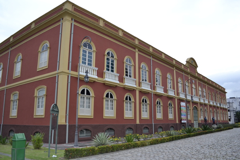 no people, in a row, square police, architecture, nature, plant, manaus, footpath, amazonas, house, 1080P, row house, palacete provincial, city, sky, outdoors