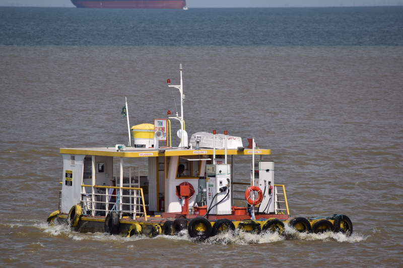 horizon over water, mode of transportation, horizon, transportation, land, high angle view, gasoline, post, amazonas, rio, sea, scenics - nature, 5K, nature