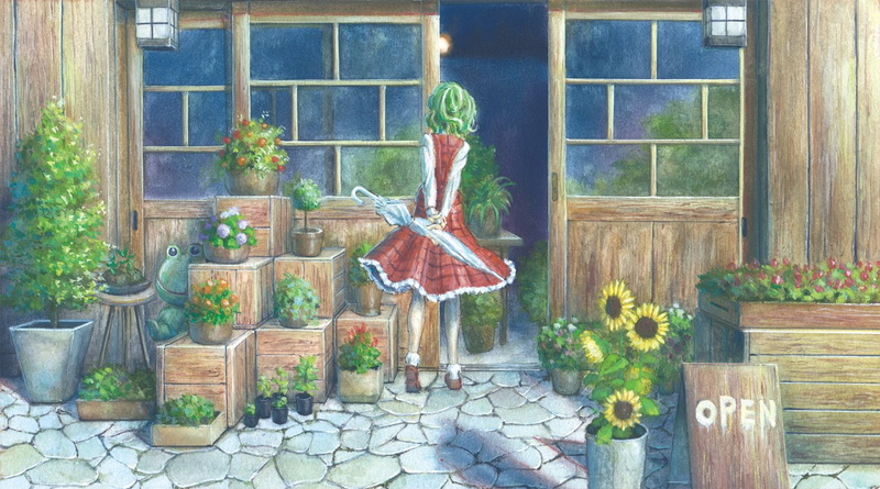 Anime, 720P, Touhou, Yuuka Kazami