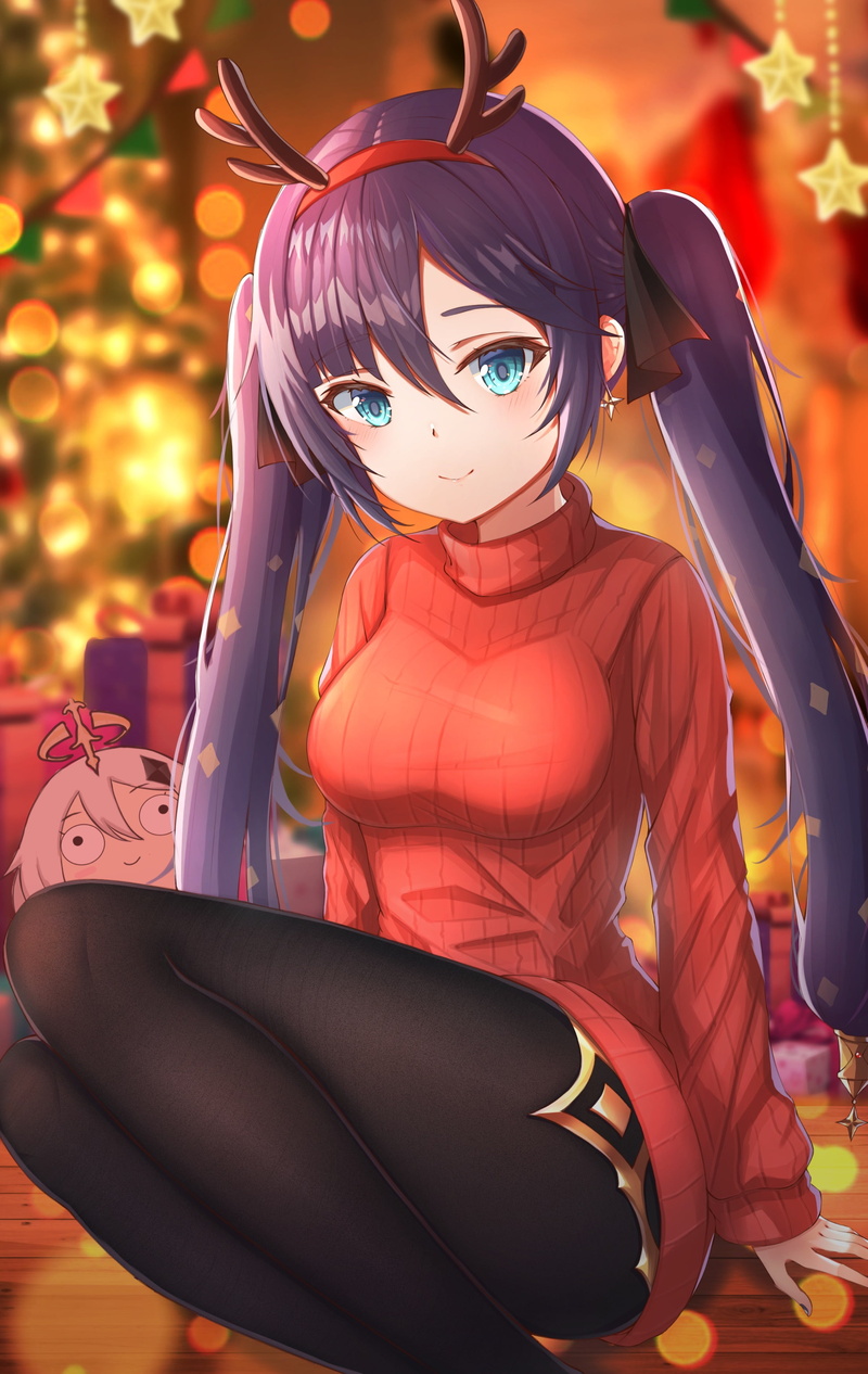 Genshin Impact, anime girls, 2K, Mona (Genshin Impact)