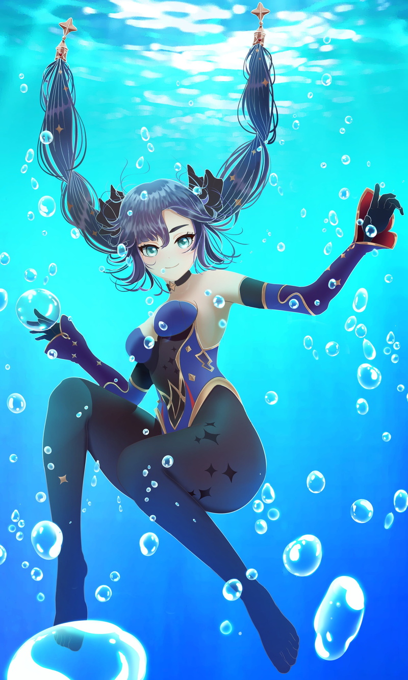 Genshin Impact, 2K, Mona (Genshin Impact), anime girls