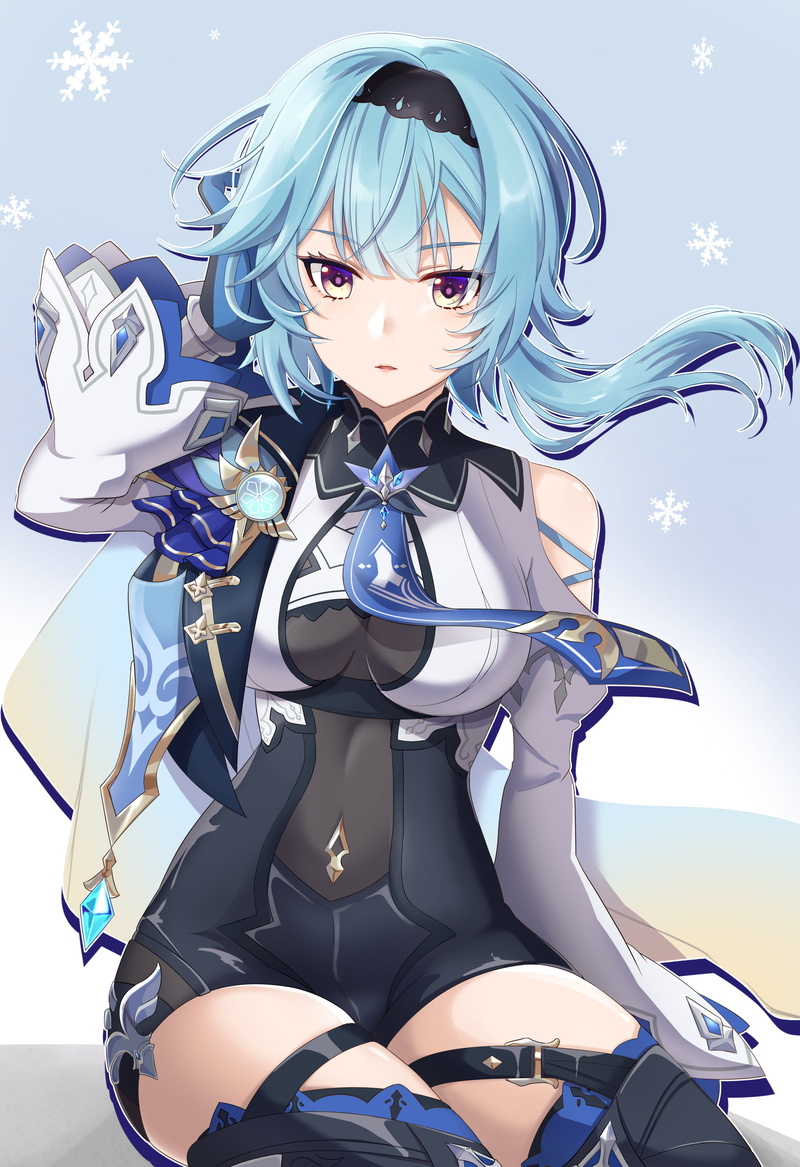 anime girls, Genshin Impact, Eula(Genshin impact), 2K