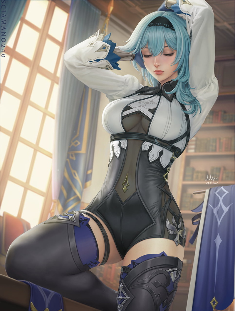 Genshin Impact, Eula(Genshin impact), 720P