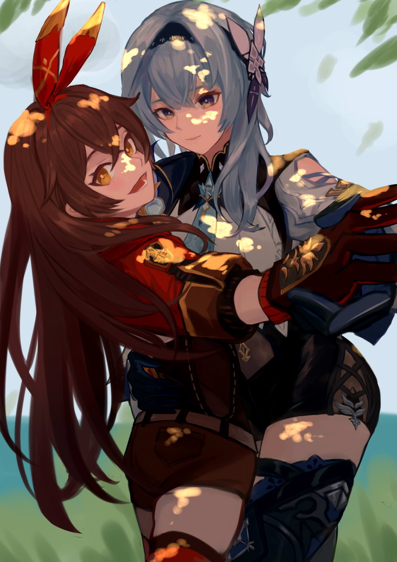 Eula(Genshin impact), 2K, anime girls, Amber (Genshin Impact), Genshin Impact