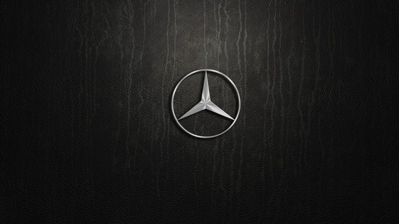 pylon, mercedes benz, logo. silver, 1080P