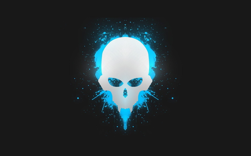 PGc, minimalism, skull, 720P