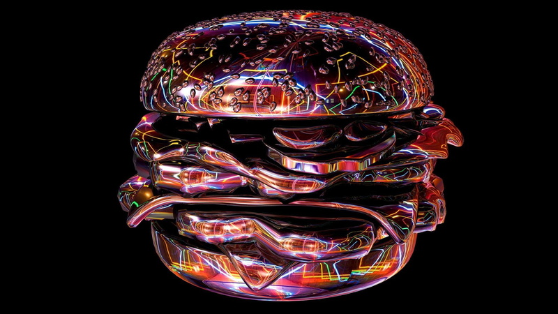 1080P, multi colored, abundance, illuminated, cut out, craft, pattern, creativity, design, art and craft, close-up, hamburgers, colorful, large group of objects