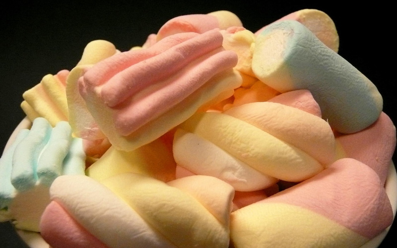 blue, pink, 1080P, candy, yellow, desktop, marshmallow, marshmallows, food