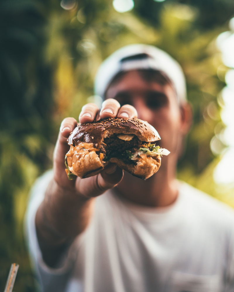 man, unhealthy, sauce, bun, fastfood, male, nutrition, person, close-up, headshot, rustic, young, hands, steak, homemade, lunch, grilled, lifestyles
