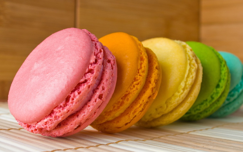 1080P, colourful, macaroons, cakes, sweets