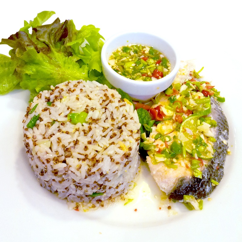 lunch, plate, sauce, healthy eating, meal, indoors, pepper, rice, food and drink, snack, freshness, platter, garnish, no people, temptation, grill, dish