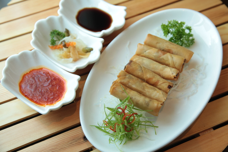 dish, indulgence, indoors, spring, day, asian, savory sauce, crockery, chinese food, rolls, bowl, freshness, snack, dim, food and drink, china, vegetable