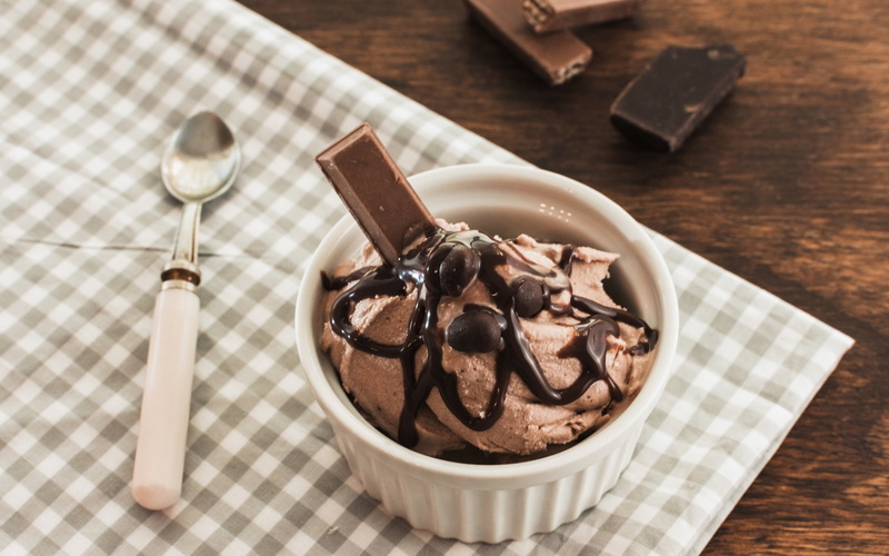 sweets, 2K, chocolate, food, spoon, dessert
