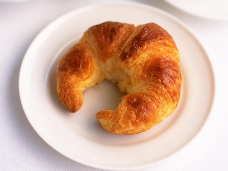 brown, snack, cake, food And Drink, croissant, sweet Food, studio shot, baking, close-up, white, baked, pastry Dough, pastry, directly above, refreshment