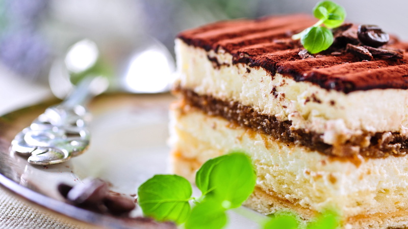 Mint, Sweet, Cake, Breakfast, Chocolate, Snack, 4K, Tiramisu