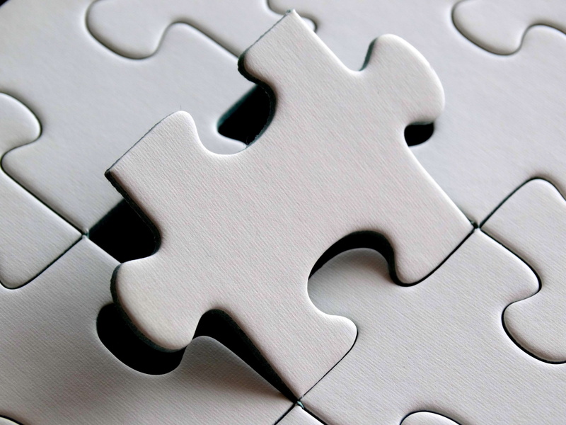 pattern, connection, last particles, white color, 4K, backgrounds, leisure games, close-up, strategy, alloy, interlocked, solution, jigsaw puzzle, demarcation