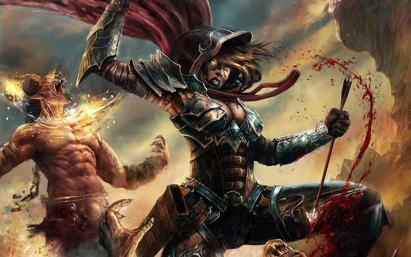 games, 1080P, hunter, game, demon, diablo