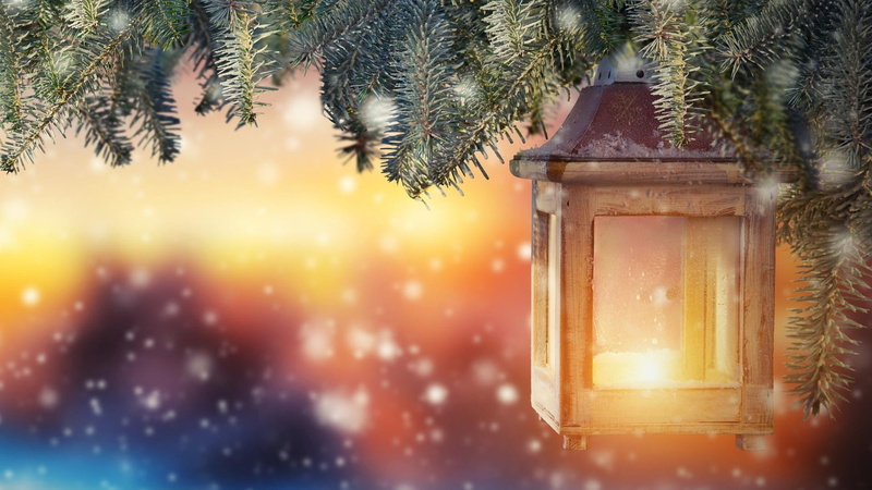 outdoors, glass - material, tree, sunset, 1080P, celebration, illuminated, house, transparent, candle, christmas lights, no people, christmas, architecture