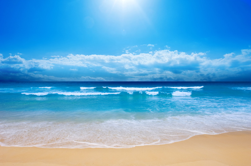 4K, 4K, Summer, Sunny day, Beach