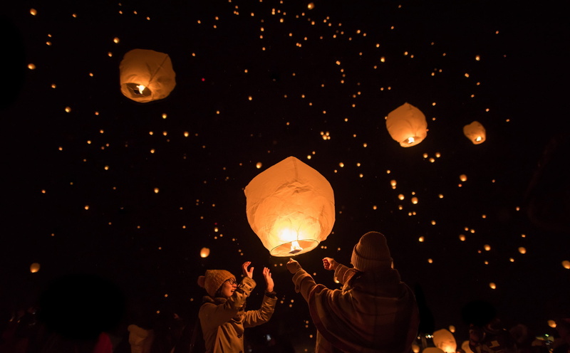 2K, Japan, Niigata, Sky lantern festival