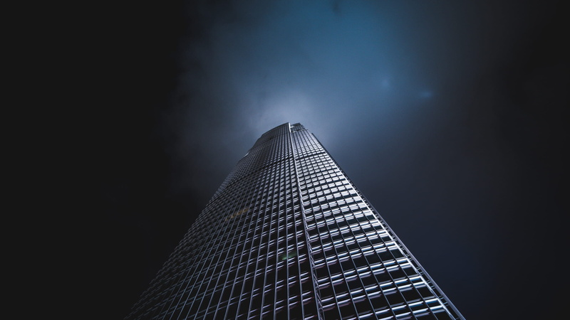 alpha, illuminated, rise, no people, cool, central, 2K, low light, outdoors, building exterior, sony, travel, high, night, night shot