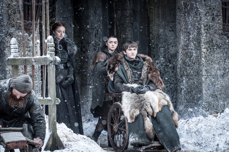 Sansa Stark, Arya Stark, Bran Stark, 4K, Maisie Williams, Sophie Turner, Isaac Hempstead-Wright, Game Of Thrones, TV Show