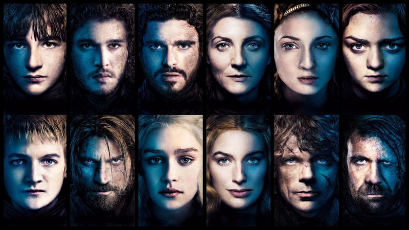1080P, Joffrey Baratheon, Arya Stark, Cersei Lannister, anime, Jon Snow, Tyrion Lannister, Brandon Stark, The Hound, Daenerys Targaryen, Robb Stark, Jaime Lannister