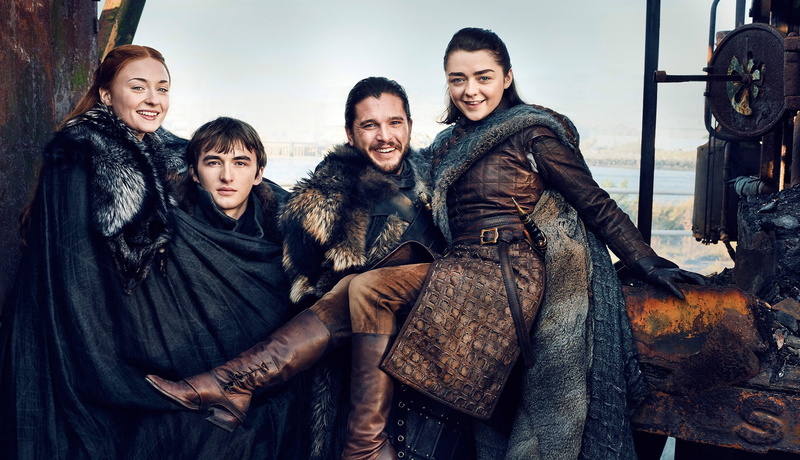 Arya Stark, 2K, Jon Snow, tv series, A Song of Ice and Fire, Bran Stark, season 7, Sansa Stark, Game of Thrones