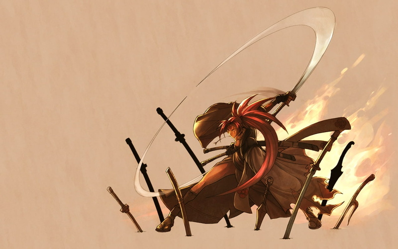 Baiken, x, gear, Guilty Gear, guilty, anime, art, hd, hot, 480P