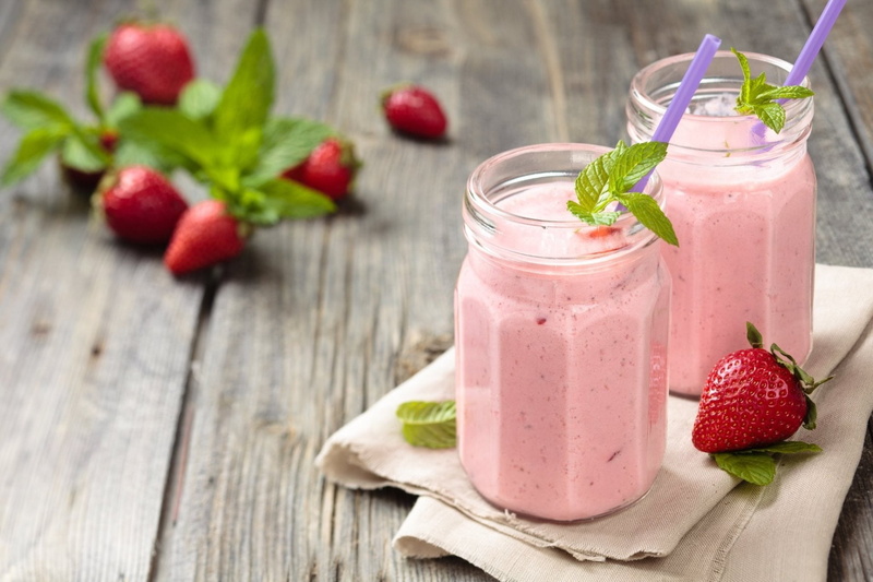 1080P, Strawberry, Food, Still Life, Fruit, Smoothie, Berry, Drink