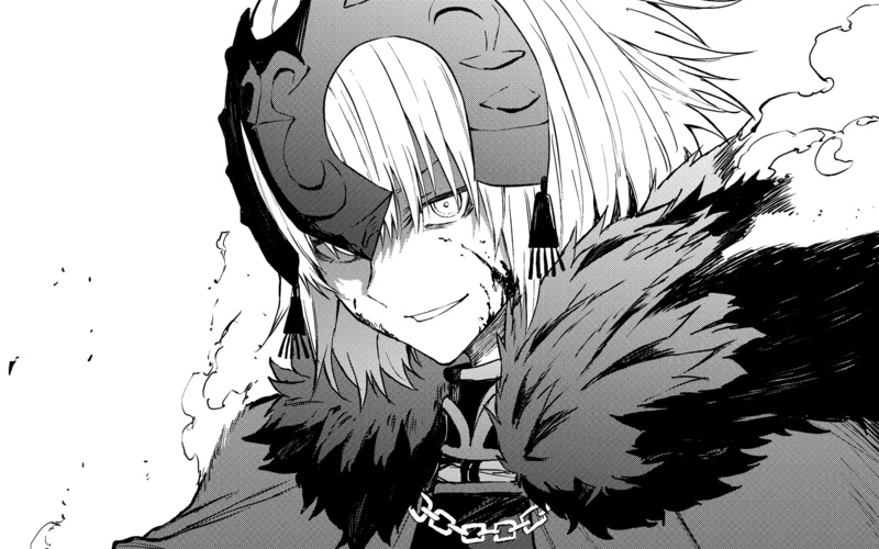 Monochrome, Short Hair, Jeanne dArc Alter, Fate Series, 2K, Sketch, Fate/Grand Order, Black and White