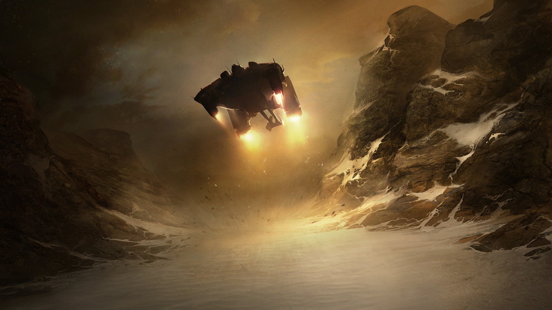 land, rock, exploration, nature, spacecraft, one person, video games, outdoors, StarCraft, Starcraft II, silhouette, unrecognizable person, adventure