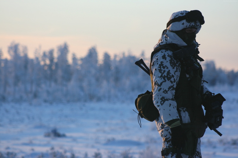 winter, camo, soldier, Russian Armed Forces, snow, 4K, Russia