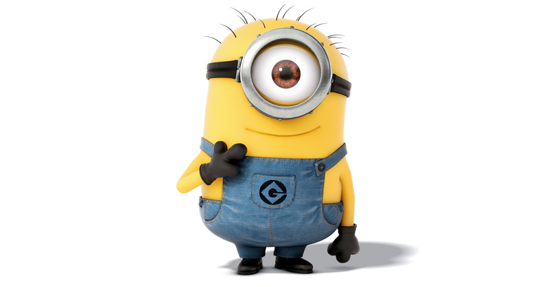 4K, 8K, Stuart the Minion, 8K, Funny minions, minions, art, stuart, clip, HD