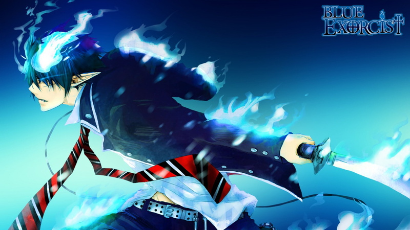 belt, 1080P, Okumura Rin, sword, neckties, Blue Exorcist