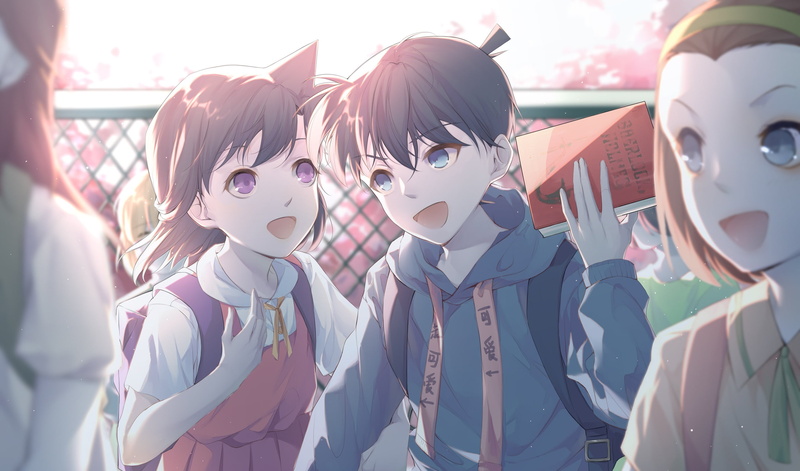 Anime, Mouri Ran, Shinichi Kudo, Detective Conan, 2K
