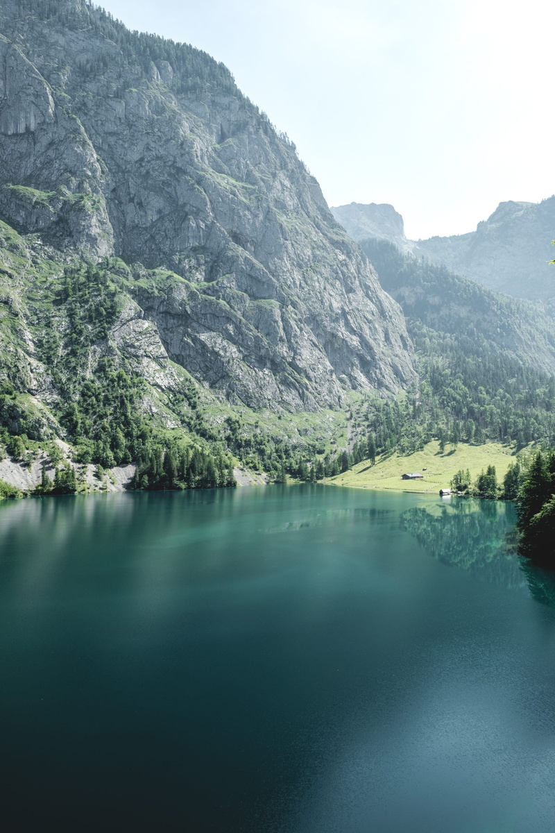 journey, alps, germany, landscape, day, outdoors, non-urban scene, tranquility, wander, sky, tranquil scene, schönau am königssee, forest, mountains, no people