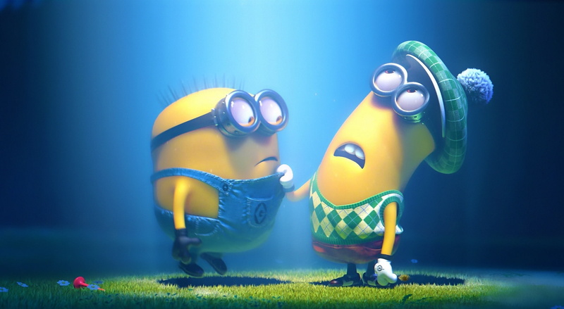 toy, grass, people, 1080P, blue background, comedy, minion, undersea, water, representation, fantasy, animal wildlife, underwater, despicable, 2013, sea