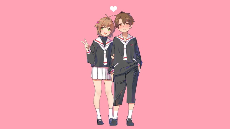 Anime, Cardcaptor Sakura, Syaoran Li, Sakura Kinomoto, 1080P
