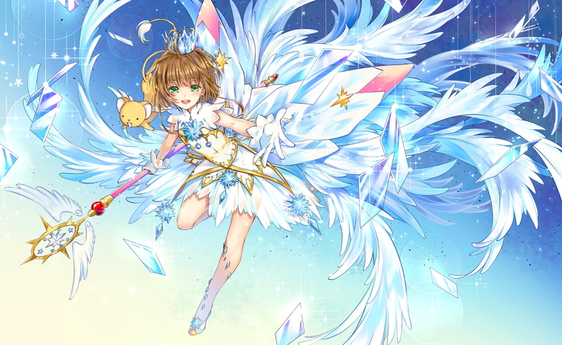 Cardcaptor Sakura, Anime, Girl, Sakura Kinomoto, 2K, Keroberos (Card Captor Sakura), Crown