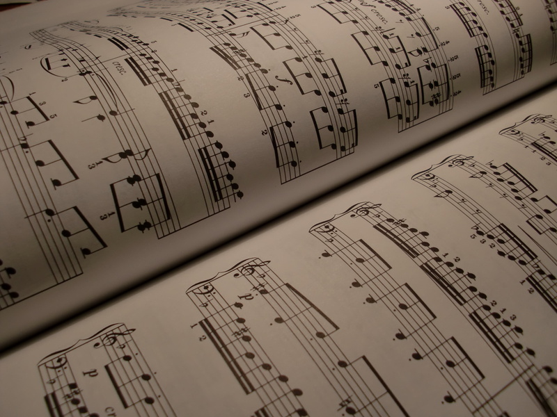 melody, play, top, no people, staff, communication, missal, high angle view, background, view, sheet, close-up, paper, singing, arts culture and entertainment